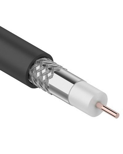 RG-6U, 75 Ом, CCS/Al/Al, 64%, 100 м OUTDOOR. REXANT (01-2202). Кабель коаксиальный радиочастотный. Rexant в Челябинске