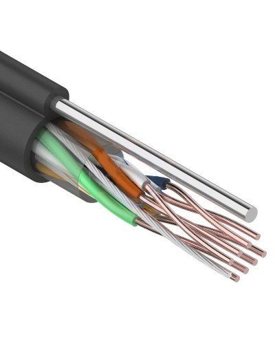 U/UTP 4PR 24AWG CAT5e 305м OUTDOOR+ТРОС*1 REXANT (01-0046). Кабель «витая пара» (LAN) для структурированных систем связи. Rexant в Челябинске