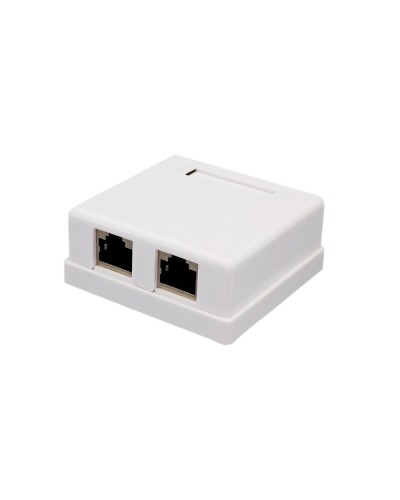 Розетка настенная RJ-45, 8P8C, Cat.6, 2 порта FTP (10-0353): Компьютерная розетка в Челябинске