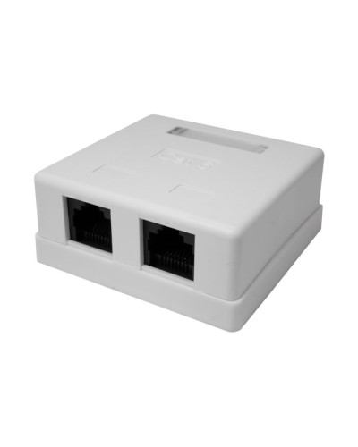 Розетка настенная RJ-45, 8P8C, Cat.6, 2 порта UTP (10-0310): Компьютерная розетка в Челябинске