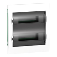 City9 Box 24 модулей встраиваемый с прозрачной дверцей (EZ9E212S2FRU). Щиток модульный. Systeme Electric