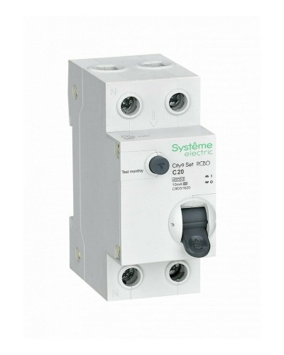 City9 Set 1P+N С 20А 4.5kA 10мА A 230В (C9D51620). Автоматический выключатель дифференциального тока. Systeme Electric в Челябинске