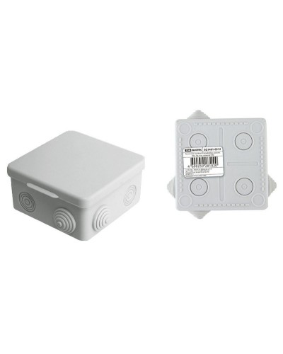 Коробка ОП 80х80х50мм, крышка, IP54, 7вх. (SQ1401-0512). Распаячная коробка. TDM ЕLECTRIC в Челябинске