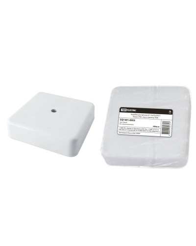 Коробка КР 75х75х20 ОП белая, IP40 (SQ1401-0903). Распаячная коробка. TDM ЕLECTRIC в Челябинске