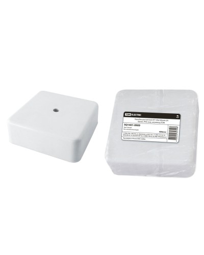 Коробка КР 100х100х44 ОП белая, IP40 (SQ1401-0909). Распаячная коробка. TDM ЕLECTRIC в Челябинске