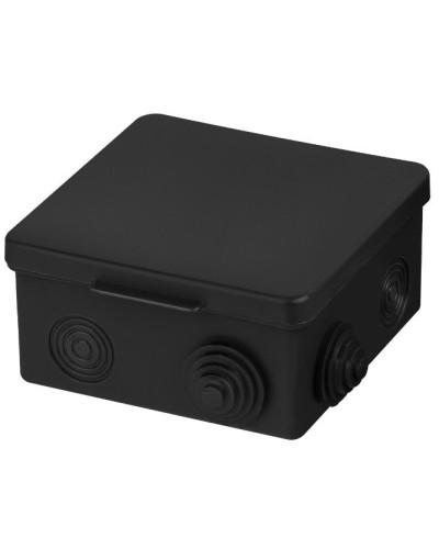 Распаячная коробка ОП 100х100х55мм, крышка, IP54, 8вх., черная TDM (SQ1401-0913). Распаячная коробка ОП. TDM ЕLECTRIC в Челябинске