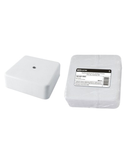 Коробка КР 50х50х20 ОП белая, IP40 (SQ1401-0901). Распаячная коробка. TDM ЕLECTRIC в Челябинске