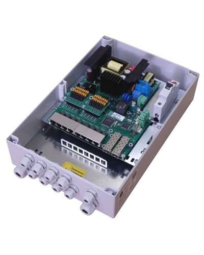 TFortis PSW-2G8F+. Коммутатор для подключения 8 камер. TFortis в Челябинске