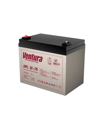 Ventura GPL 12-75. Аккумулятор герметичный свинцово-кислотный. Ventura в Челябинске