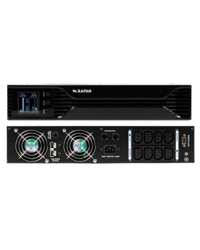 RAPAN-UPS 1000 RACK+2х9Ah (RAPAN-UPS 1000-RACK-IN-2х9-E) (8958). Бесперебойный источник питания. Бастион в Челябинске