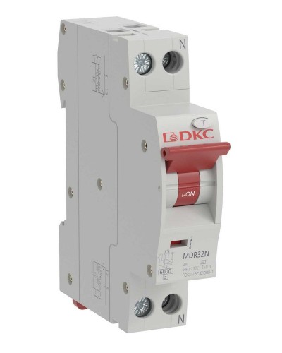 YON max MDR, 1P+N, 30mA, 20A, 6kA, А (MDR32N-1N2C20-A). Компактный автоматический выключатель дифференциального тока. ДКС в Челябинске