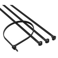 Хомут 4,8x300 P6.6, черный (100шт) (21317SR): Хомут с двойным замком