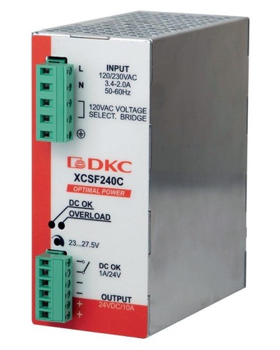 Источник питания однофазный, 240Вт, 5А, 48В (XCSF240DP). Источник питания OPTIMAL POWER однофазный, с ORing диодом. ДКС в Челябинске