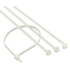 Хомут 3,6x300 P6.6, белый (100шт) (21210SR): Хомут с двойным замком