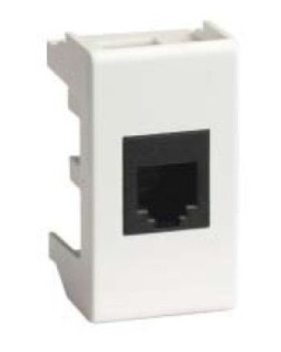 Розетка RJ-45 Viva 1 модуль белая (45038): Розетка компьютерная с одним разъёмом в Челябинске