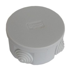 Коробка JBR080 D=80х40, 4 вых., IP44, белая (44005W-1). Коробка монтажная. Экопласт