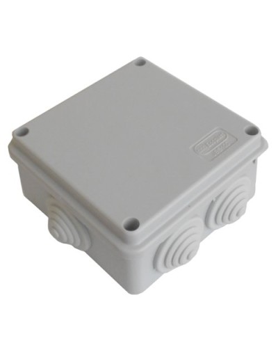 Коробка JBS100 100х100х55, 6 вых., 5P (0,15...2,5мм²) серая (43057HF-GR). Коробка монтажная, огнестойкая, без галогена. Экопласт в Челябинске