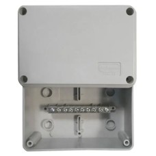 Коробка (КУП) JBS080 85х85х40, 6 вых, IP44 (44006KP): Коробка уравнивания потенциалов (КУП), 6х9мм, 8 зажимов