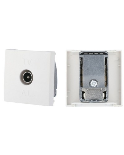 Розетка TV оконечная, белый LK45 (852104). Розетка TV. Экопласт в Челябинске