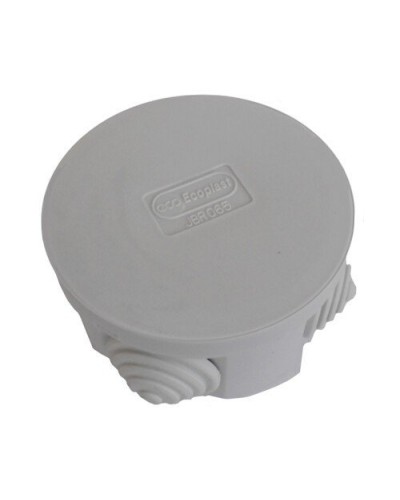 Коробка 3001 D70x36, 4 вых, IP55, серая (44001). Коробка монтажная. Экопласт в Челябинске