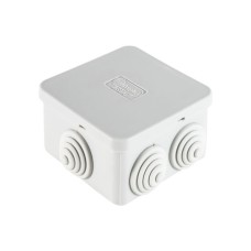 Коробка JBS070 70х70х40, 6 вых., IP44, белая (44056W-1). Коробка монтажная. Экопласт