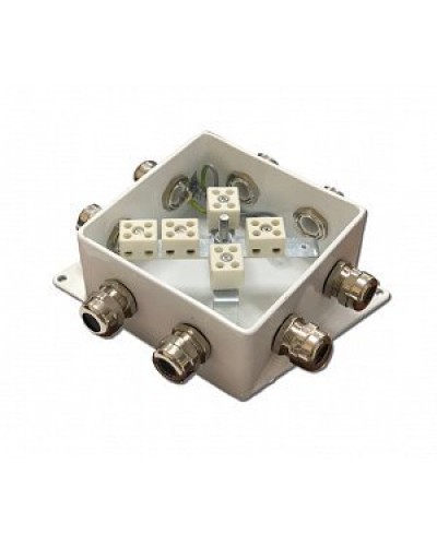 КМ-О (10к*10,0)-IP66-120х120, шесть вводов: Коробка монтажная огнестойкая в Челябинске