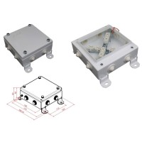 КМ-О (16к)-IP55-1515, восемь вводов: Коробка монтажная огнестойкая