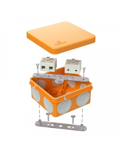 Коробка огнестойкая 80х80х40 (60-0210-FR10.0-4). Коробка огнестойкая для открытой установки. Промрукав в Челябинске