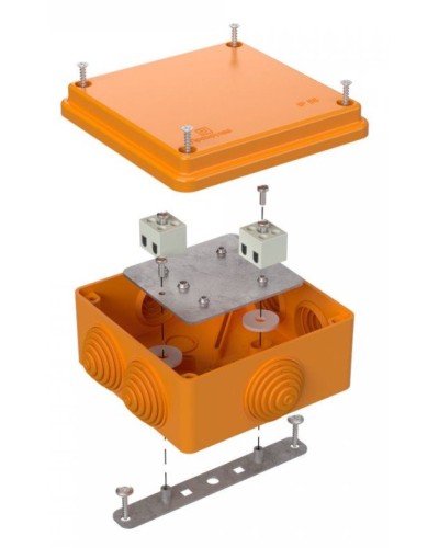 Коробка огнестойкая 100х100х50 (40-0300-FR2.5-4). Коробка огнестойкая для открытой установки. Промрукав в Челябинске