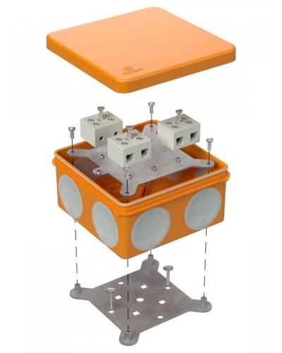Коробка огнестойкая 100х100х50 (60-0300-FR10.0-6). Коробка огнестойкая для открытой установки. Промрукав в Челябинске