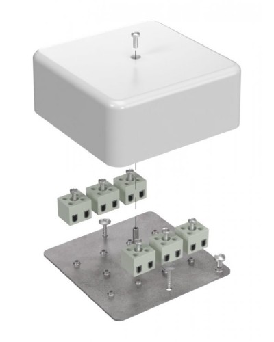 Коробка огнестойкая 103х103х45 (латунь) (40-0470-FR2.5-12-Е60). Коробка огнестойкая для открытой установки. Промрукав в Челябинске