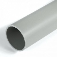 Труба ПВХ жесткая 3-х метр, легкая D50, серая (PR.01450). Труба жесткая ПВХ легкая. Промрукав